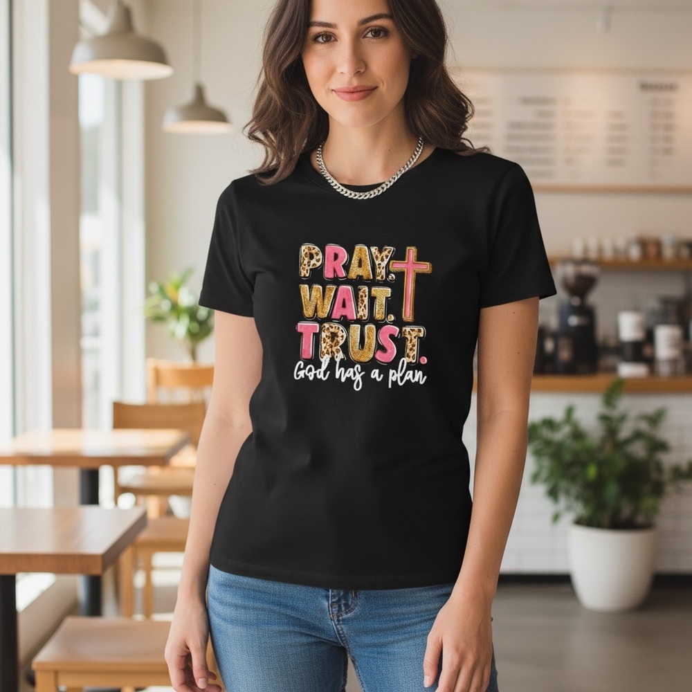 ✝️✨ “Pray. Wait. Trust.” Graphic Tee ✨✝️